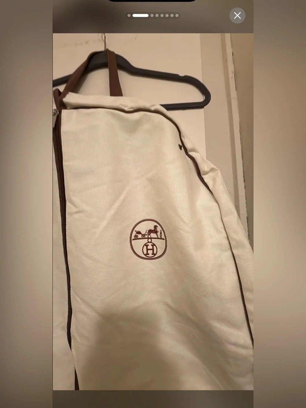 Hermes Cloth Clothing Bag